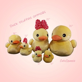 ตุ๊กตาเป็ดลอยน้ำ (ผ้าขน)  Duck (Fur Floating & Bow Floating) Stuffed Animal