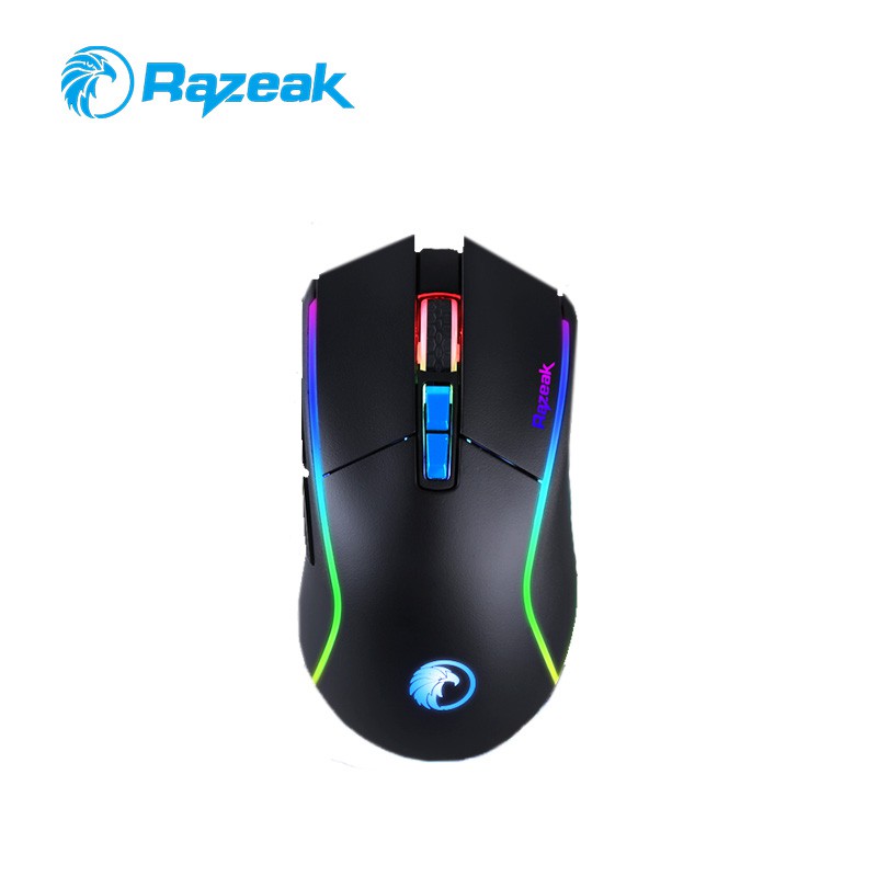 Razeak RM-X18 เมาส์เกมมิ่ง Gaming Mouse RGB มาโคร | Shopee Thailand