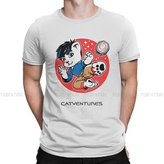 เสื้อผ้าผชเสื้อยืดคอกลม ผ้าฝ้าย พิมพ์ลาย jackie chan adventures tv cat ขนาดใหญ่ สไตล์พังก์ แฟชั่นฤดูร้อน สําหรับผู้ชายS-