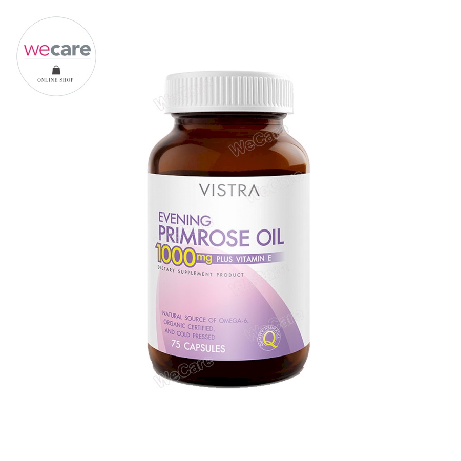 ภาพสินค้าVistra Evening Primrose Oil 75 เม็ด วิสทร้า น้ำมันอีฟนิ่งพริมโรส จากร้าน wecareshop บน Shopee ภาพที่ 2