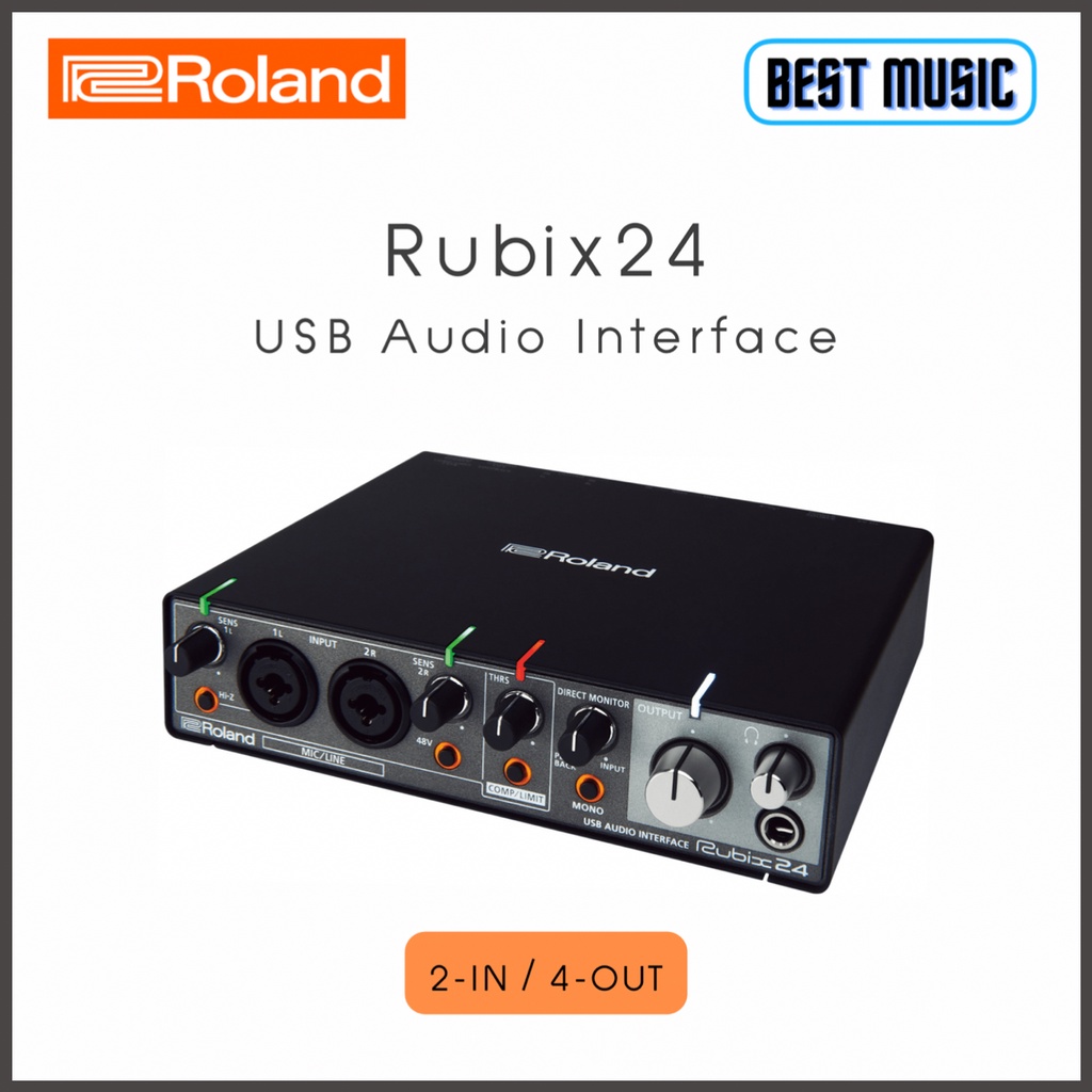 roland-rubix-24-usb-audio-interface-เครื่องบันทึกเสียง-ออดิโอ-อินเทอร์เฟส