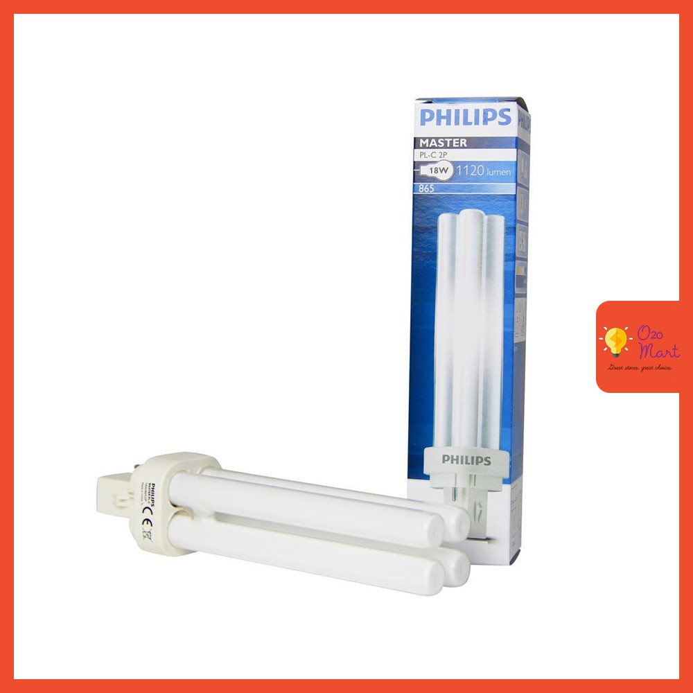 Philips Master 2 PIN PLC-2P 18W ประหยัดพลังงาน Philips PLC หลอดไฟ ...