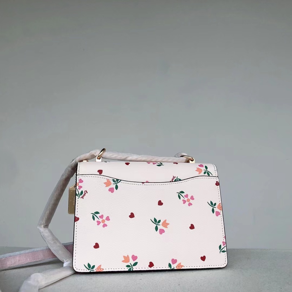 ของแท้-coach-c7596-klare-crossbody-with-daisy-ผู้หญิงเย็บปักถักร้อย-สลิง-กระเป๋าโซ่