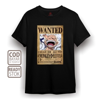 คอลูกเรือเสื้อยืดคอกลมเสื้อยืด พิมพ์ลายการ์ตูนอนิเมะ BOUNTY LUFFY ONE PIECE 0050 ALVACOTH พรีเมี่ยม สไตล์ญี่ปุ่นผ้าฝ้ายแ