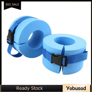 ภาพขนาดย่อของภาพหน้าปกสินค้า2x Foam Aquatic Cuffs Swimming Leggings Water Exercise Aerobics Float Ring จากร้าน yobusad.th บน Shopee