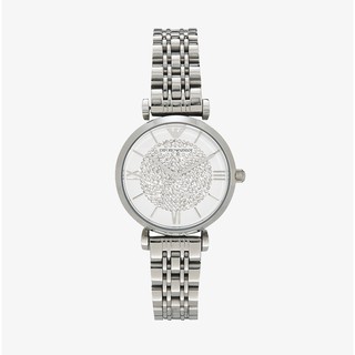 สินค้า EMPORIO ARMANI นาฬิกาข้อมือผู้หญิง รุ่น AR1925 Gianni White Crystal Pave Dial - Silver