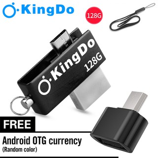 USB อะแดปเตอร์ KINGDO 32GB 64GB 128 GB OTG U disk Flash Drives and Free Micro UBS Otg