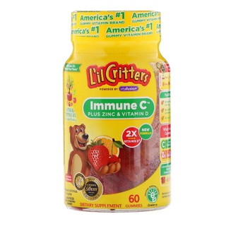 ภาพหน้าปกสินค้าL\'il Critters, Immune C Plus Zinc & Vitamin D, 60 Gummies, 190 Gummies ซึ่งคุณอาจชอบราคาและรีวิวของสินค้านี้