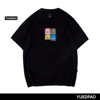 🔥 เกรดพรีเมี่ยม Yuedpao เสื้อยืด OVERSIZE รับประกันไม่ย้วย 2 ปี เสื้อยืดสีพื้น  Colorful สีดำผ้าฝ้ายแท้ 🔥 bh