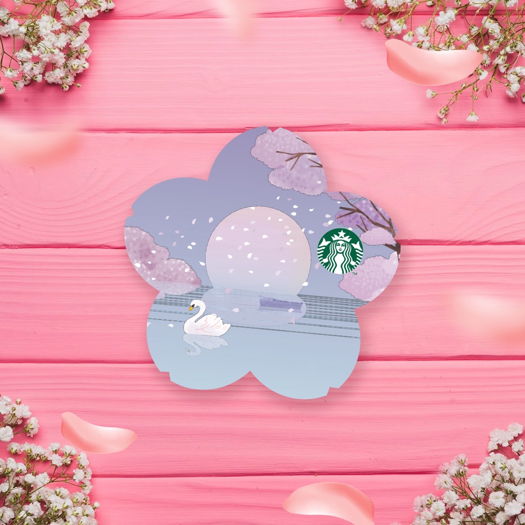 ภาพหน้าปกสินค้าบัตร Starbucks ลาย Cherry Blossom DIECUT (2022) / บัตร Starbucks (บัตรของขวัญ / บัตรใช้แทนเงินสด) จากร้าน johnnystb บน Shopee