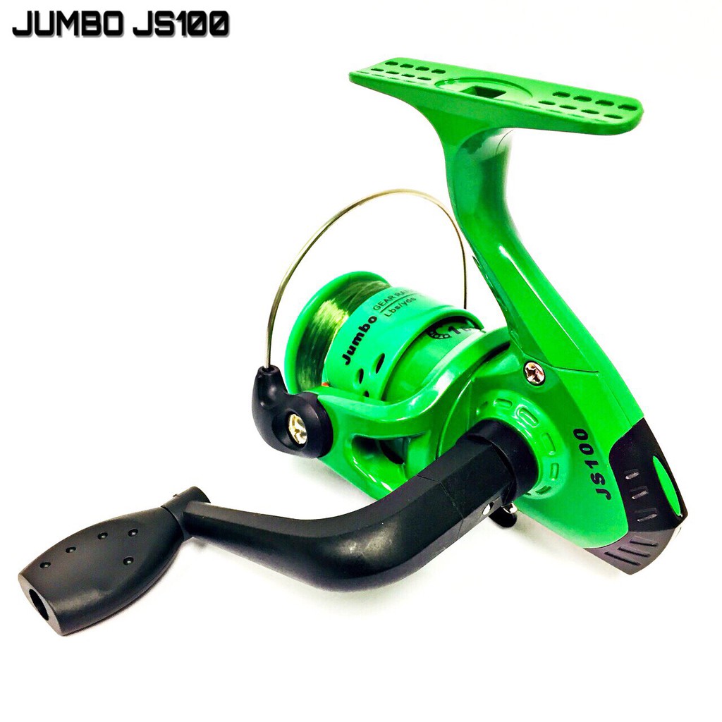 jumbo-js100-รอกสปินนิ่ง-อุปกรณ์ตกปลา-spinning-คุณภาพสูง-หน้าดินสปิ๋วประมงน้ำจืดน้ำเค็ม