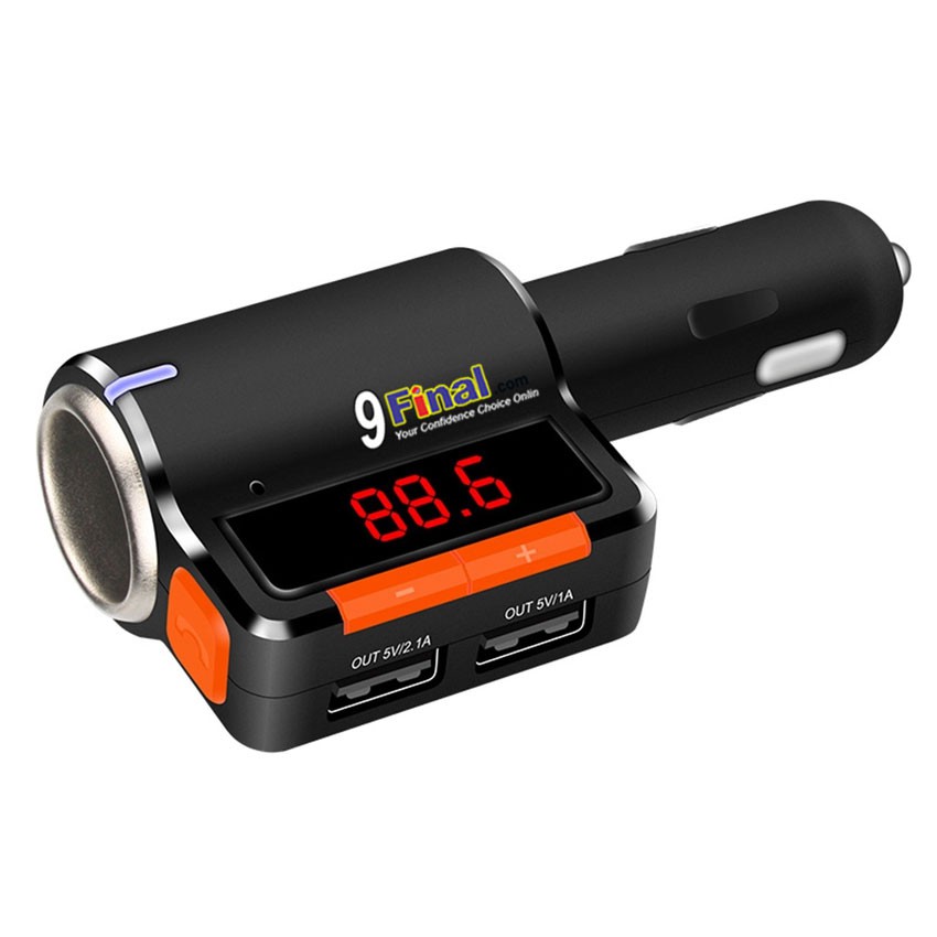 bc09-bluetooth-car-mp3-2usb-charger-แบบแฮนด์ฟรีในรถยนต์-ฟังmp3-และชาร์จโทรศัพท์