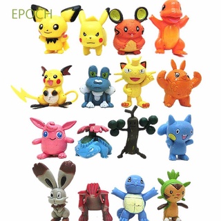 EPOCH Mini Pokemon Action Figure 4-5cm Cartoon Pikachu Anime Toys 24pcs/set Decoration toys Cute Kids Christmas Gifts Anime Model