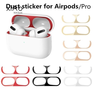 Airpods ฟิล์มป้องกัน Ultra Thin Metal Color Protective Sticker For Airpods/Pro Wireless Charging Case