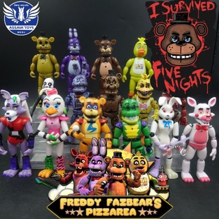 พร้อมส่งในไทยทันที!! โมเดล Five Nights at Freddys ขนาด 13-15 Cm ขยับได้ทุกส่วน มีไฟกลางตัว งานสวยมากๆ มาจากเกมส์สุดฮิต.