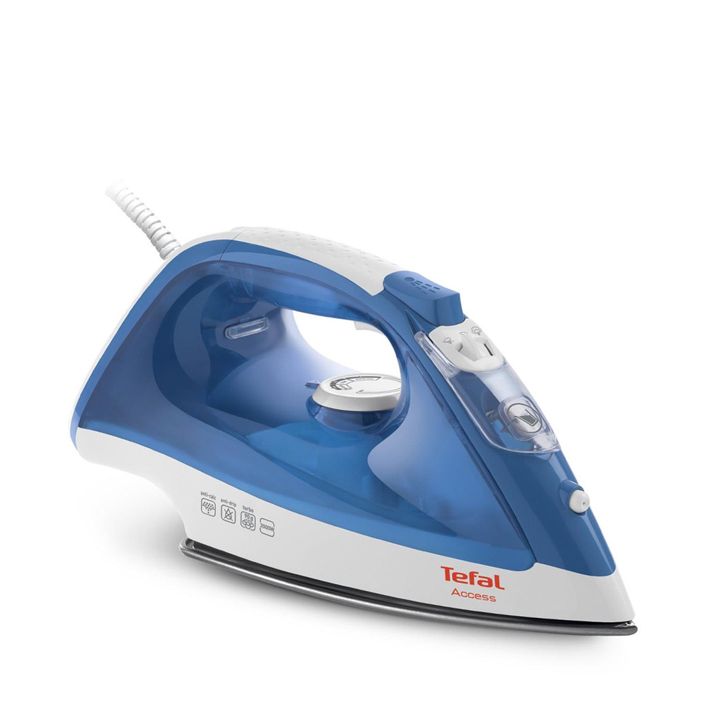 ภาพหน้าปกสินค้าTEFAL เตารีดไอน้ำ รุ่น FV1525 สีขาว-ฟ้า รีดเรียบ เร็ว ด้วยพลังไอน้ำพิเศษ 90 กรัม/นาที สำหรับจุดที่ยับมาก จากร้าน jsmallofficial บน Shopee