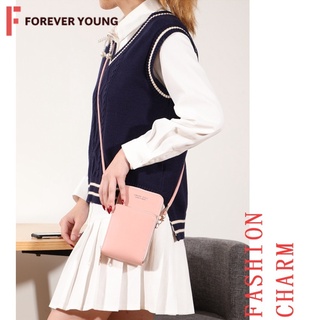 TForever Young-กระเป๋าสะพายผู้หญิง กระเป๋าสะพายข้าง แฟชั่น  ทัชสกรีนโทรศัพท์ได้ JJ-M003