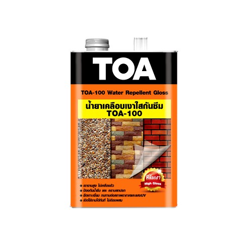 toa-100-น้ำยาเคลือบเงาใสกันซึม-1-กล-3-8-ลิตร-ทีโอเอ-100-เคลือบเงา-ใส-กันซึม