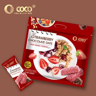 สินค้า 🍓 Oat Choco ข้าวโอ๊ตอัดแท่ง รสสตอเบอร์รี่ Strawberry flavor แบรน์ Nezline ของแท้ 100% 🍓