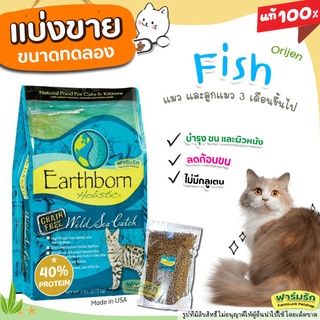 ✅แบ่งขาย✅Earthborn อาหารแมว 🐟แบ่งขาย🐟 สูตร ปลา Wild Sea Catch (บรรจุถุงซิปล็อก ซีลร้อนอย่างดี) 【E2】