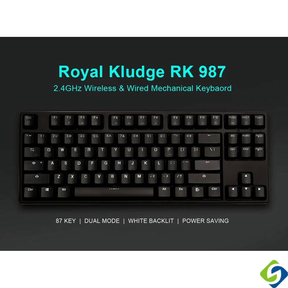 ภาพหน้าปกสินค้าพร้อมส่ง Hotswap Royal Kludge Sink104 คีย์บอร์ดเล่นเกมไร้สาย บลูทูธ 2.4g 87 104 คีย์ จากร้าน sxztech.th บน Shopee