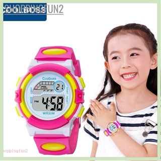 สินค้า COOBOS นาฬิกาข้อมือเด็ก กันน้ำ น่ารัก สไตล์สปอร์ต