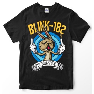 เสื้อยืดผ้าฝ้ายเสื้อยืด พิมพ์ลาย band BLINK182 Fxck YOU SINCE 92 Blink 182 สไตล์พังก์ เรียบง่าย sum41L XL  XXL 3XL