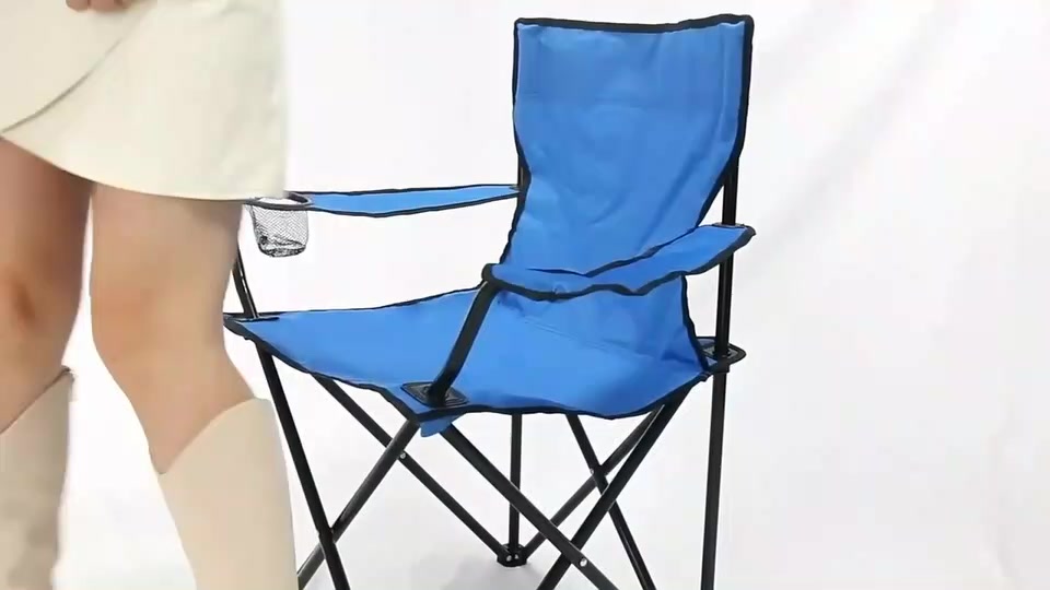camping-folding-chair-เก้าอี้สนาม-แค้มปิ้ง-folding-chair-blue