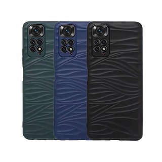 เคสซิลิโคนนิ่ม ลายนูน ป้องกันกล้อง สีดํา สีเขียว สีฟ้า สําหรับ Xiaomi Redmi Note 11 4G 5G Redmi Note 11S