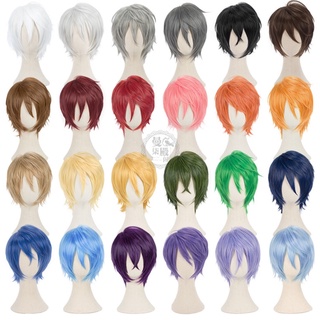 พร้อมส่งจากไทย *ราคาพิเศษเก็บยอดสั่ง* วิกเบสิค7cos ทรงชาย (สาขา2 pinkykawaiistyle)