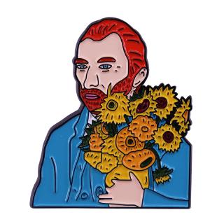 Vincent Van Gogh Enamel Pin Great Gift Idea For a Post-impressionism Art Fan