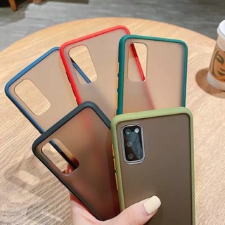 [ส่งจากไทย] เคสกันกระแทก ปุ่มสีผิดด้าน Samsung A12 / Samsung A02s เคสโทรศัพท์ ออฟโป้ ขอบนิ่มหลังแข็ง เคส