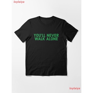 Glasgow Celtic Fc - You_amp_39_ll Never Walk Alone Essential T-Shirt เสื้อยืดผู้ชาย ลายการ์ตูนพิมพ์ลายเสื้อลายการ์ตูนผู้