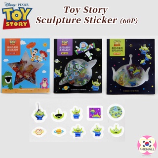 [Daiso Korea] Disney Toy Story Sculpture Sticker 60P, Diary Decorating, Photo Card Decorating