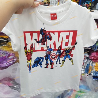 เสื้อคอกลม ลายลิขสิทธิ์ พื้นขาว สกีนลาย เนื้อผ้าสวมใส่สบาย