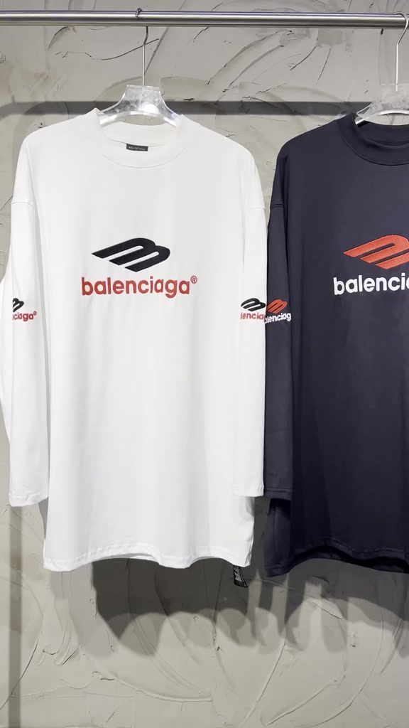 พร้อมส่ง-balencia-เสื้อกันหนาว-แขนยาว-ปักลาย-สําหรับผู้ชาย-และผู้หญิง