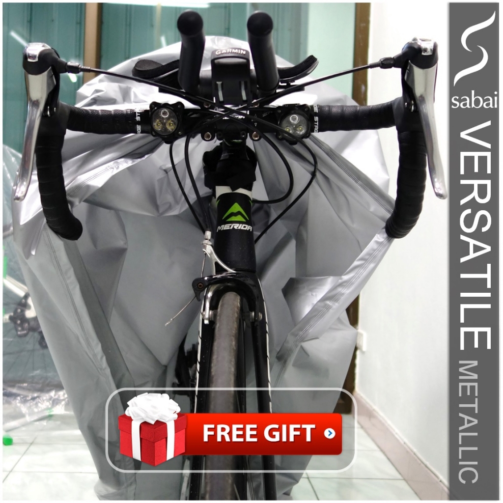 ภาพหน้าปกสินค้าSABAI ผ้าคลุมจักรยาน - รุ่น VERSATILE (Metallic) ผ้าคลุมสบาย bicycle cover