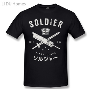 เสื้อยืดคอกลม ผ้าฝ้าย พิมพ์ลาย LIDU SOLDIER ทรงสลิมฟิต แนวตลก แฟนตาซี DF12HJ43619