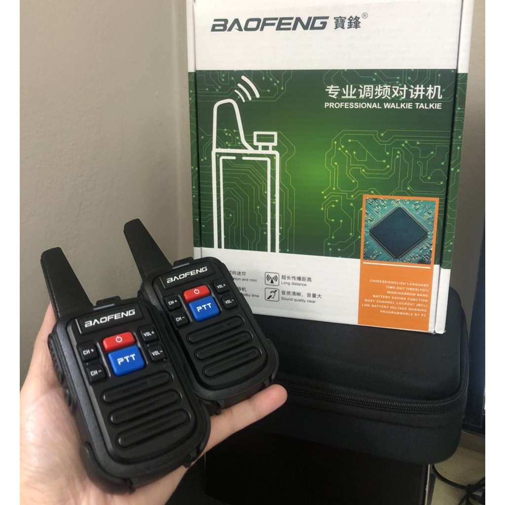 ภาพสินค้าวิทยุสื่อสาร Baofeng Mini C50 (1คู่) 2PCS Walkie Talkie 400-480MHz Two-Way Radios (mini) จากร้าน landh.shop บน Shopee ภาพที่ 1