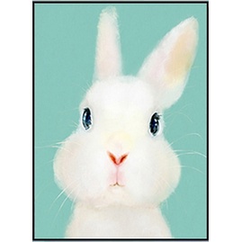 ชุดภาพติดคริสตัลกลม-ลายกระต่ายขาวน้อย-งานติดเต็มภาพ-ขนาด-30-40-ซม