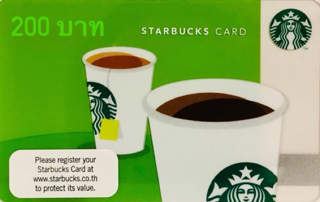 ภาพสินค้าStarbucks Card สตาบั๊ก ***จัดส่งเป็นบัตรเท่านั้น*** จากร้าน voucherplusmall บน Shopee ภาพที่ 1