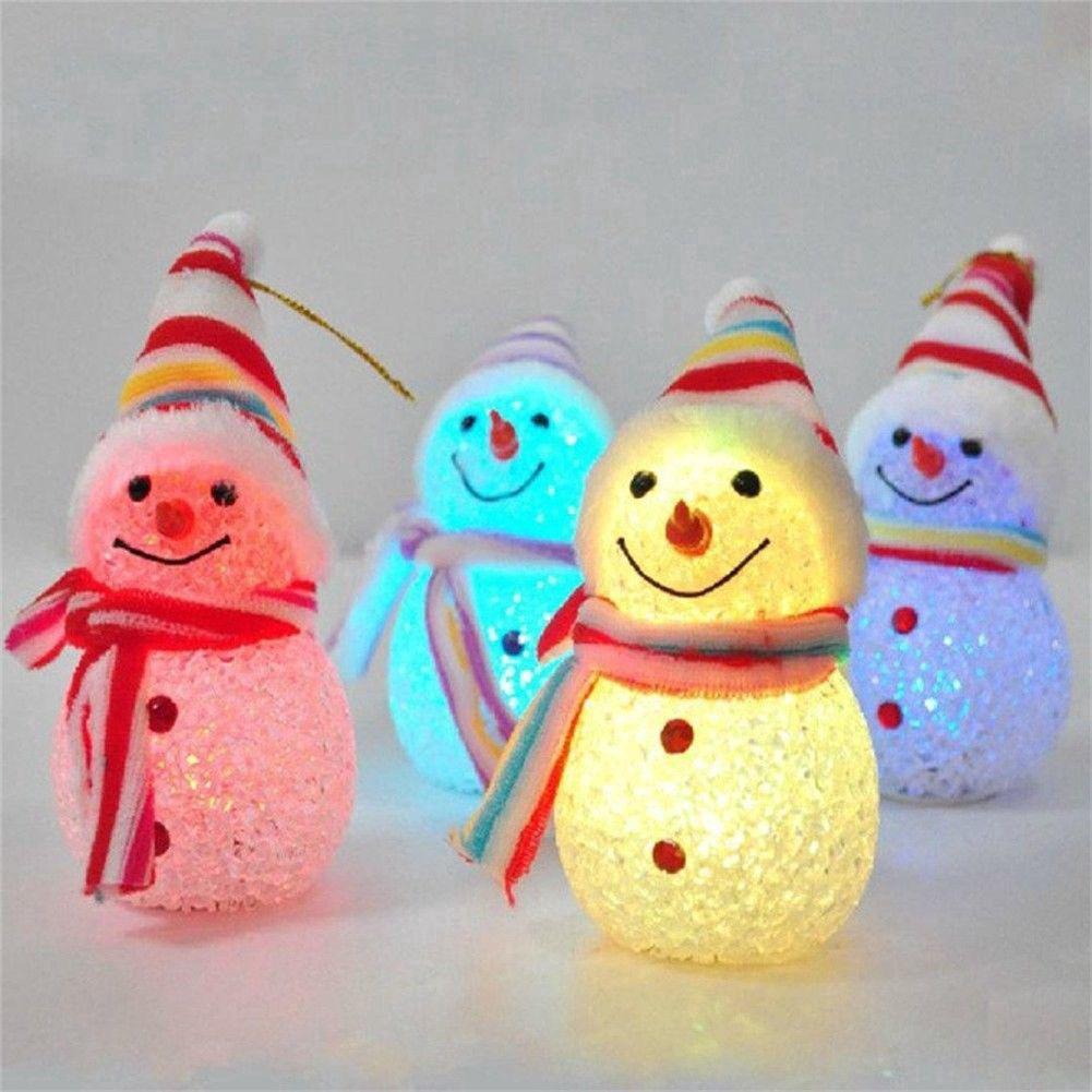 ไฟ LED Snowman Night Light ซานตาคลอสสำหรับตกแต่งต้นคริสต์มาส