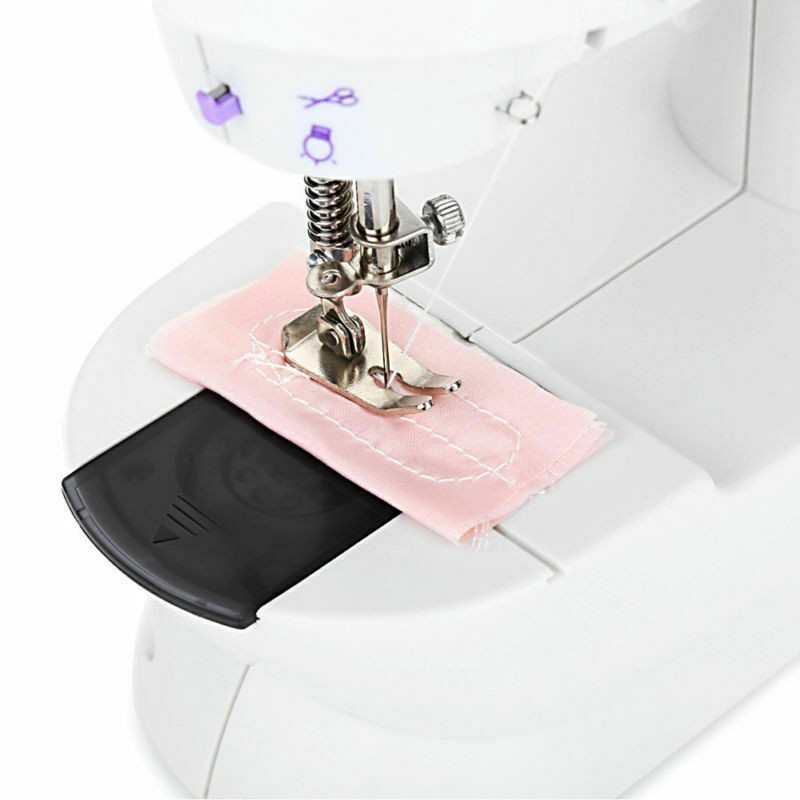 ภาพสินค้าจักเย็บผ้ามินิ ขนาดพกพา จักรเย็บผ้าไฟฟ้า Mini Sewing Machine Built-in ที่ตัดด้าย ไม่ต้องใช้กรรไกร จากร้าน unitbomb บน Shopee ภาพที่ 8