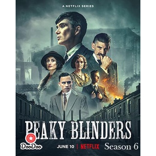 แผ่นซีรีย์ DVD (ดีวีดี) ฝรั่งเรื่อง Peaky Blinders Season 6 เสียงอังกฤษ + ซับไทย / อังกฤษ (2 แผ่น 6 ตอนจบ) มีเก็บปลายทาง