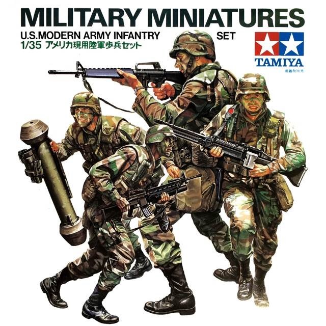 โมเดลทหารอเมริกันยุคใหม่-tamiyata-35133-u-s-modern-army-infantry-set-1-35