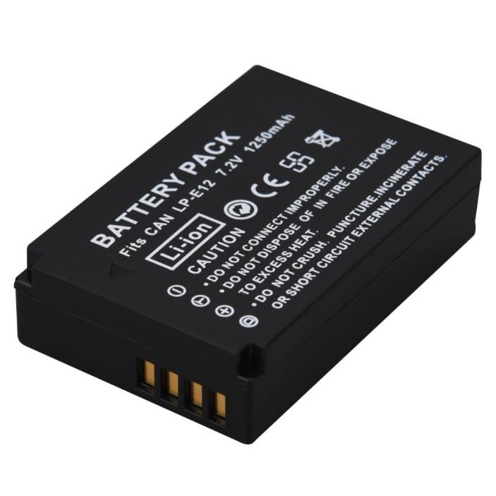DSTE Batteria Di Ricambio Compatibile Con Canon LP-E12 EOS M M2 100D