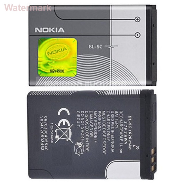 แบตเตอรี่-nokia-bl-5c-ใช้กับรุ่นnokia1100-n70-160-battery3-7v-1020mah