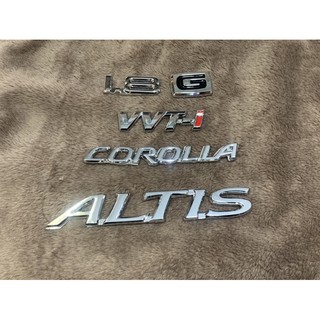 Toyota Altis 05 ชุดอักษร ท้าย 5 ชิ้น 1.8 G VVTi Corolla Altis