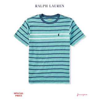 RALPH LAUREN STRIPED COTTON JERSEY T-SHIRT(BOY SIZE 8-20)