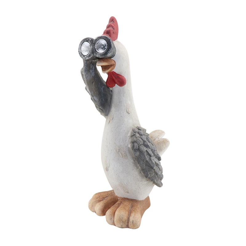 chaixing-home-รูปปั้นไก่พร้อมโซล่าไลท์-fonte-รุ่น-py1904006